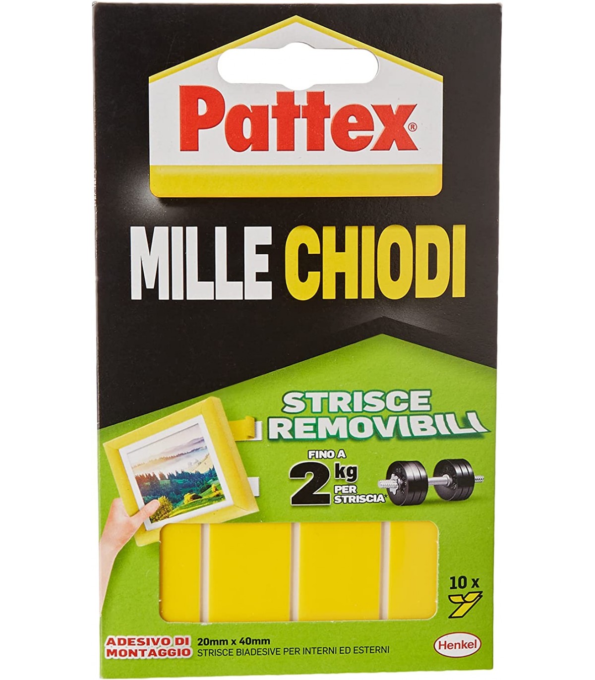 PATTEX MILLECHIODI REMOVIBILE MM40X20