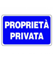 CARTELLO PROPRIETA' PRIVATA 30X20 PVC